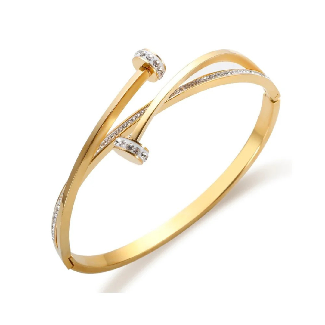 Bracelet Clou avec Zirconiums