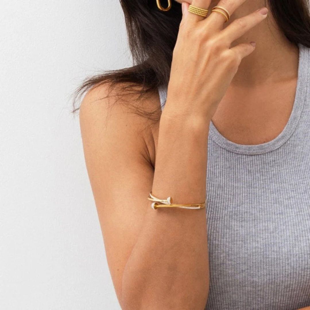 Bracelet Clou avec Zirconiums
