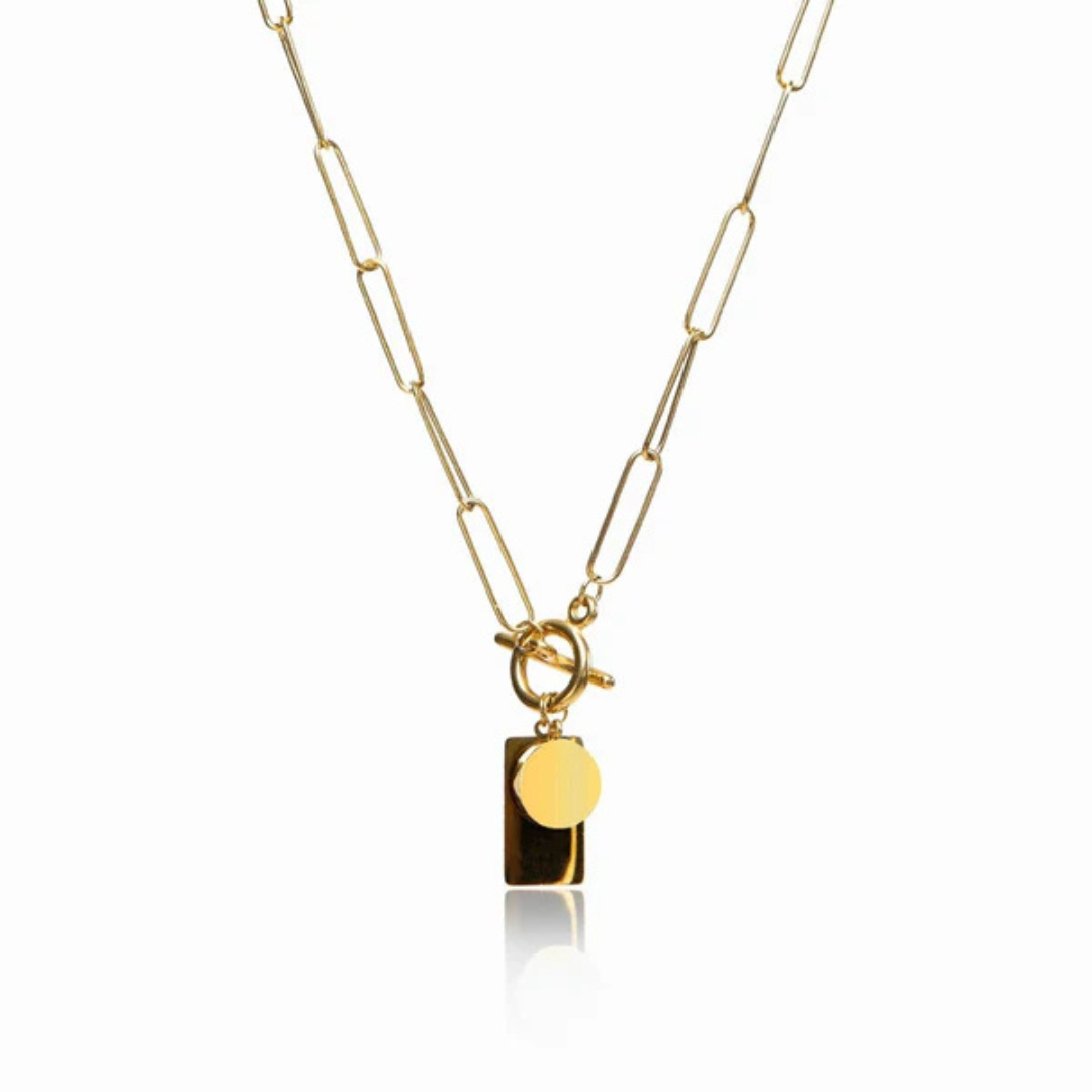 Collier Élégance Géométrique Dorée
