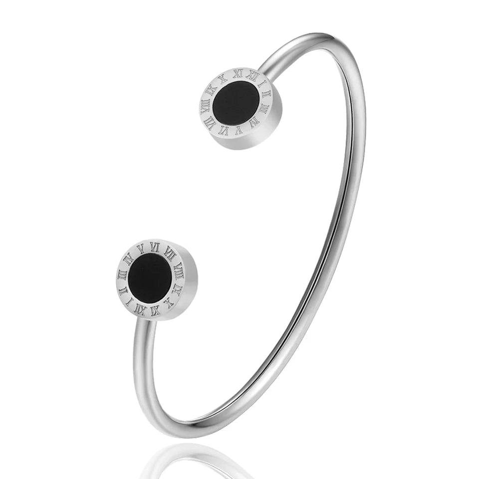 Bracelet Luxe Onyx en Argent